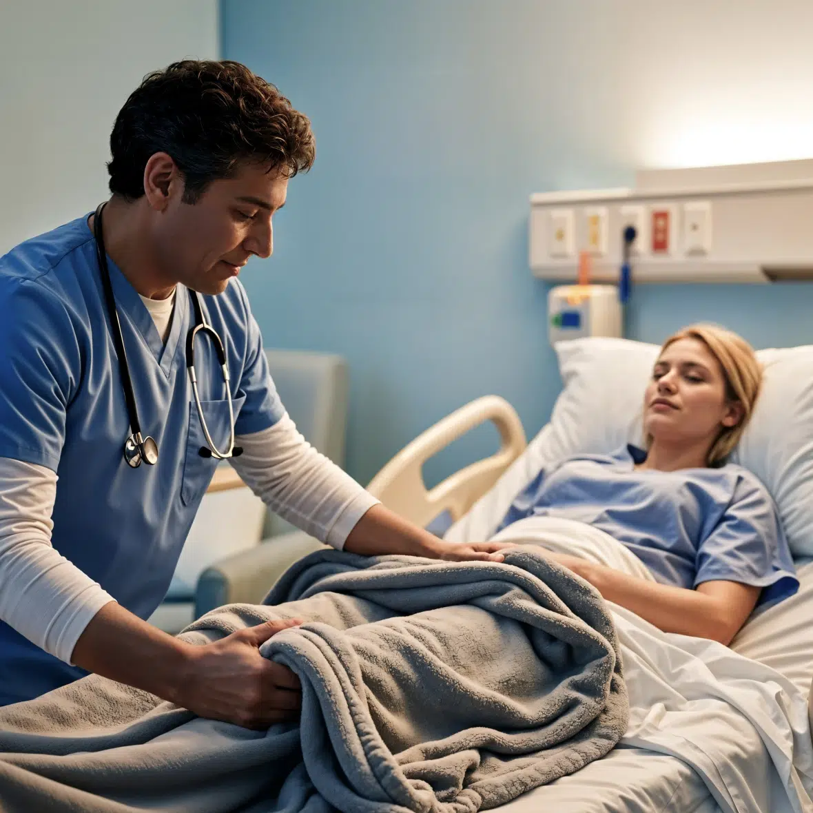 doctor-comforting-patient-hospital-bed 3